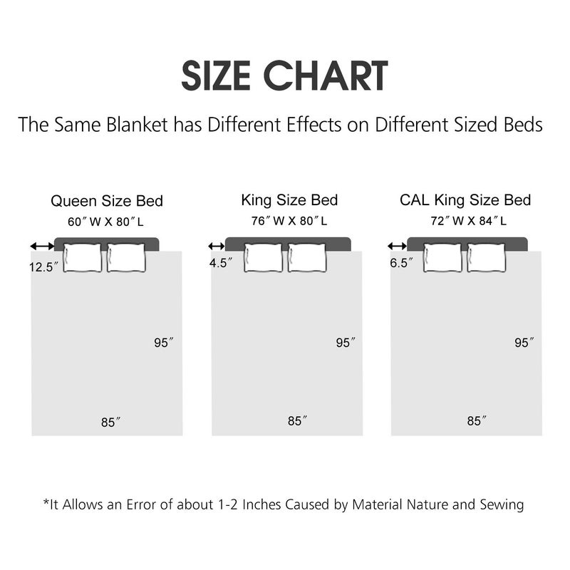 JML بطانية فليس بحجم كينج من JML، بطانية مينك كورية ثقيلة، 85 × 95 بوصة - 9 أرطال، طبقة واحدة، ناعمة وفخمة وسميكة ودافئة، زخرفة سرير من فليس راشيل للنقش لفصل الخريف والشتاء، السرير، المنزل، الهدايا، بنفسجي - Image 3